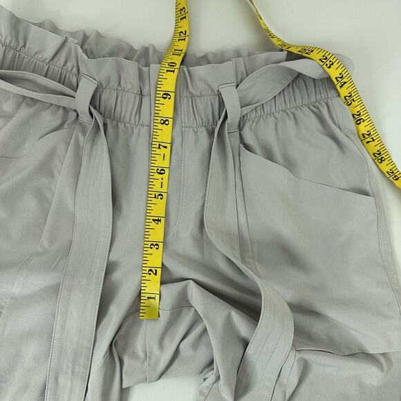 Athleta Pants Womens 8 Gray Skyline Pants Paper Bag Waist Belted Joggers Pull on - Picture 13 of 16